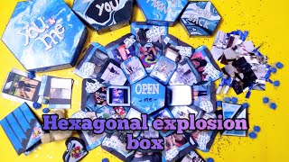 4 Layer Hexagonal ExplosionBox  with Hidden Gifts | THE PAPER MAGIC