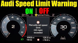 Audi Speed Limit Warning