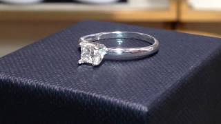 1/4 Carat Princess Cut Diamond Ring