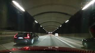 Driving underground Hammarby tunnel - Arsta tunnel (Stockholm Dashcam)