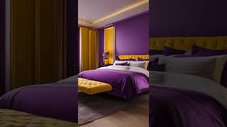 Stunning Purple & Yellow Bedroom Decor