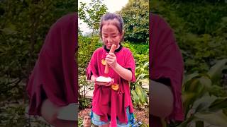 Homeless girl eats hot dog for first time and funny ending part #shorts​ #funniestvideo