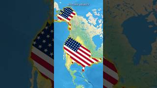 Why is The US so BIG ? #history #shorts #map