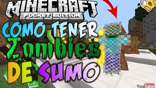 Como Tener Zombies De Sumo | Sin Mods | Minecraft Pe 0.16.0 | 🎃 HALLOWEEN 🎃