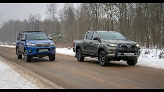 Ставим обновленный Toyota Hilux против "дорестайла" и прошлого поколения