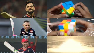 RCB heart beat while virat, du plessis and maxwell playing 😂🤣 #cube #rubikscube #cubeblocks