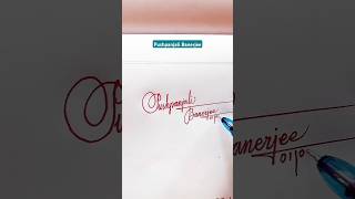 Calligraphy Signature | Pushpanjali Banerjee | sk cursive art