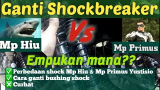 Shock Belakang Megapro Hiu Bocor ganti Pakai Shock Megapro Primus @omjokoTJP #gl #megapro #herek