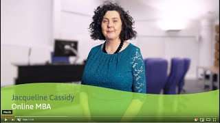 Meet EBS MBA graduate Jacqueline Cassidy who studied by online learning.