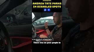 Andrew Tate Parks in Disabled Spots ♿️🤬#andrewtate