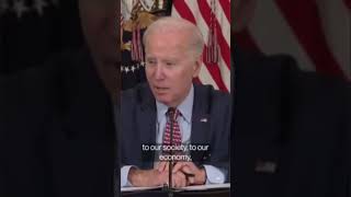 Joe Biden warns on AI dangers #shorts