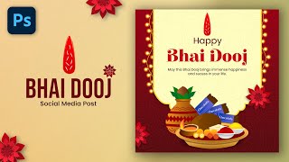 Bhai Dooj Post Design in Photoshop | Photoshop Festival Post Design Tutorial