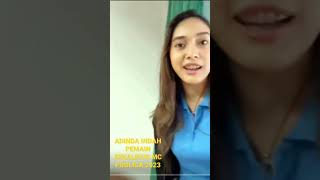 Adinda indah pemain sekaligus MC Proliga 2023 paras cantik #shots #adindaindah #proliga