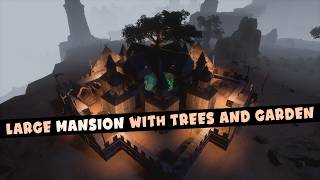 Large Mansion with Trees and Garden | Conan Exiles