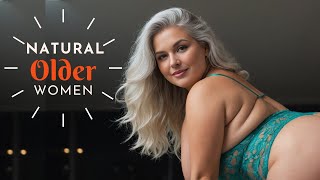 Natural Older Woman Over 60🔥Attractively Dressed and Beauty|| Wearing Beautiful Radiant Lingerie