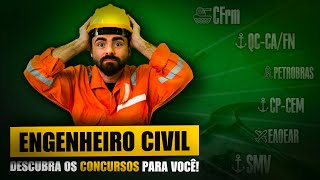 QUAIS CONCURSOS UM ENGENHEIRO CIVIL PODE FAZER?