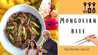 Mongolian Beef | Easy Recipe + Low Oil | (Burp)ees