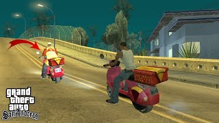 نصيحة لا تتبع أبدا رجل البيتزا في قراند سان أندرياس | Never Follow Pizza Deliver In Gta San Andreas