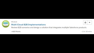 Multi Cloud B2B Implementations [Salesforce Trailhead Answers]