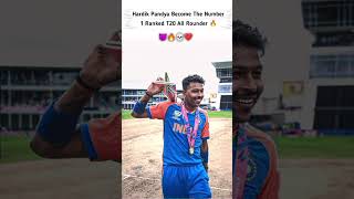 Hardik Pandya Become The Number 1 Ranked T20 All Rounder #cricket #ytshorts #trendingshorts #ipl2025