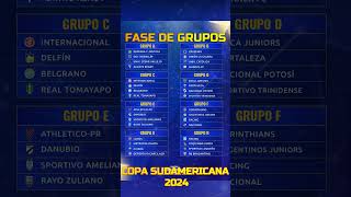 fase de grupos COPA SUDAMERICANA 2024 #shorts