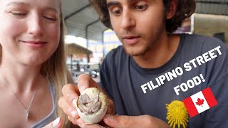 FILIPINO FOOD TOUR! Little Manila Toronto: Trying Filipino street food in Canada (we tried balut!)