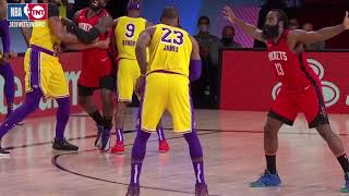 Rajon Rondo hit Jeff Green in The Ribs Game 4 Rockets Vs Lakers