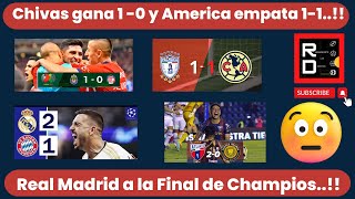 Chivas Gana y America Empata..!!!!