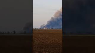 large Russian ammunition depot get Blast in Rykove, Kherson region