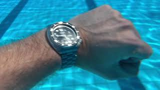 Seiko old turtle 6309-7040 in the water