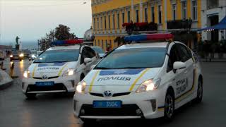 Кортеж президента Польщі А.Дуди в Одесі / Polish president motorcade in Odessa