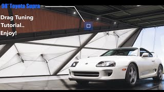 Forza Horizon 5 1998 Toyota Supra Drag Tuning Tutorial!! Fastest FH5 Tunes!