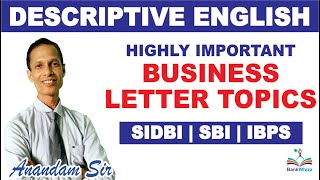 Important Business Letter Topics for SIDBI, IBPS, SBI Exams