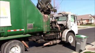 Waste Management Volvo Heil Rapid Rail Part 2