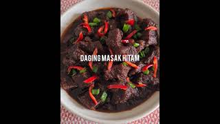 DAGING MASAK HITAM. Lauk special hujung minggu. Simple dan padu..🔥👍 #shorts