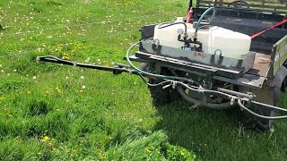 Using My New Sprayer to Put Fertilizer on a Paddock