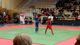 Championnat de Normandie de Kung-fu  2018 team AS HUANG-DI (Evan CORDIER en Bleu)