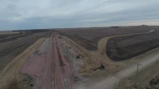 Eastbound Union Pacific Stack Train Blairstown Iowa Clinton Sub