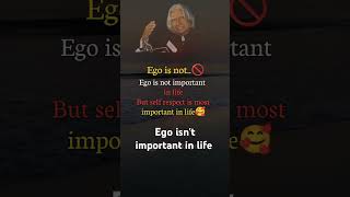 Ego is not important in life #motivation #shortquotes #shorts