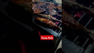 Fish barbeque inside the jungle and top of the hill | tuna fish #viral #fishfrylover