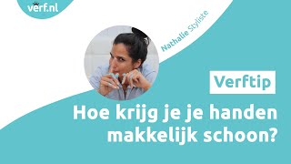 Verftip | Verf van handen verwijderen | Verf.nl