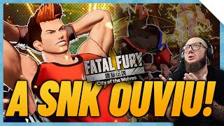 SNK FEZ A BOA! KIM DONG HWAN REVELADO EM FATAL FURY COTW - REACT TRAILER