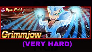 |Bleach Brave Souls| Grimmjow Epic Raid Gameplay (VERY HARD)