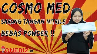 SARUNG TANGAN BEBAS POWDER | Jual COSMO MED Nitrile Powder Free Examination Gloves, Distributor COSM