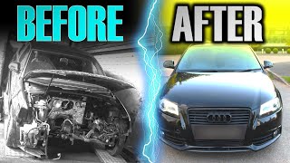 Сборка автомобиля за 10 минут - Audi A3 8P S Line Black Edition S-Tronic REBUILD от COPART UK