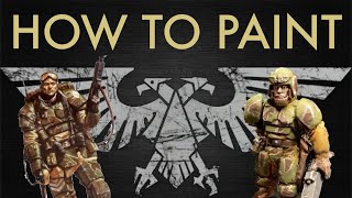 How to Paint Warhammer 40K guardsmen￼!! #warhammer #warhammer40k #figure #modelkit #painting