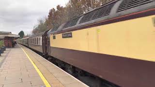 Northern Belle 57313 & 57601 at Solihull Station and Bentley Heath Level Crossing 20th November 2021