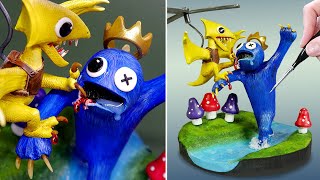 Realistic Rainbow Friends BOSS BATTLE, Diorama, Polymer Clay