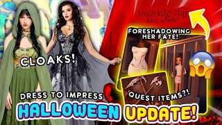 HALLOWEEN QUESTS? Dress To Impress Halloween Items Update, New Secrets! DTI on Roblox