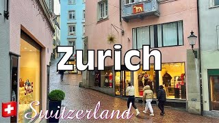 Zurich, Switzerland Financial District Virtual Walking Tour: Watch in 4k HDR!